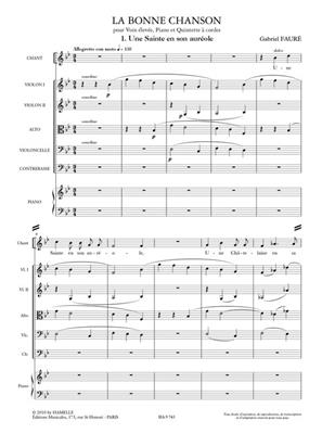 Gabriel Fauré: La Bonne Chanson: Ensemble de Chambre