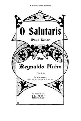 Reynaldo Hahn: O Salutaris: Chant et Piano