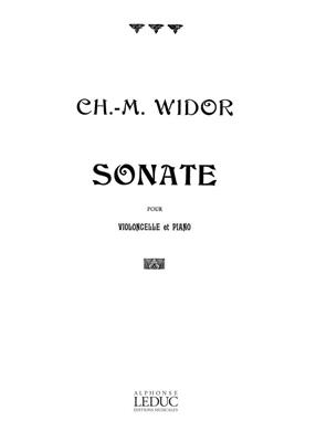 Charles-Marie Widor: Sonate Op80: Violoncelle et Accomp.