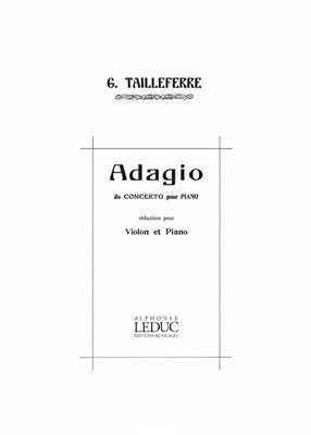 Germaine Tailleferre: Germaine Tailleferre: Adagio: Violon et Accomp.