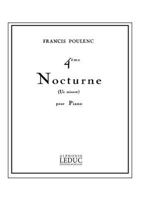 Francis Poulenc: Nocturne No.4 In C minor 'Bal fantôme': Solo de Piano