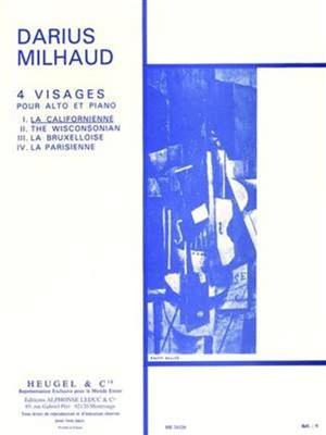 Darius Milhaud: Quatre Visages Op.238 No.1 - La Californienne: Alto et Accomp.