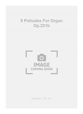 Darius Milhaud: 9 Préludes For Organ Op.231b: Orgue