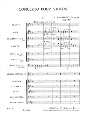 Ludwig van Beethoven: Concerto Violon Op61 Re Majeur: Orchestre Symphonique