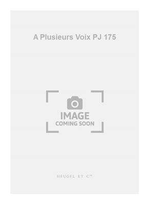 Marc Bleuse: A Plusieurs Voix PJ 175: Chœur Mixte et Accomp.