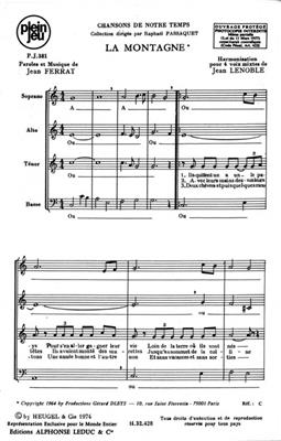 Astor Piazzolla: La Montagne (Set 10Ex.): Solo pour Chant