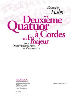 Reynaldo Hahn: Quatuor N02 En Fa Majeur: Quatuor à Cordes