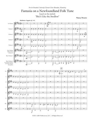 Nancy Nourse: Fantasia on a Newfoundland Folk Song: Clarinettes (Ensemble)