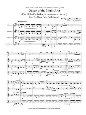 Wolfgang Amadeus Mozart: Queen of the Night Aria: (Arr. Matt Johnston): Clarinettes (Ensemble)