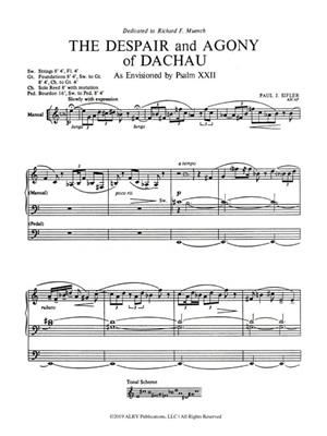 Paul J. Sifler: The Despair and Agony of Dachau: Orgue