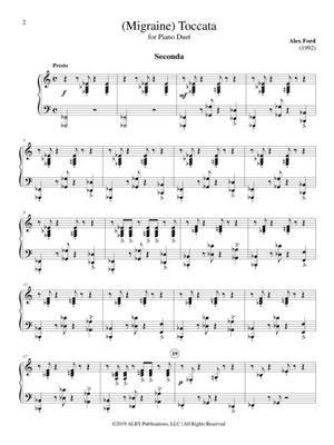 Alex Ford: (Migraine) Toccata: Piano Quatre Mains