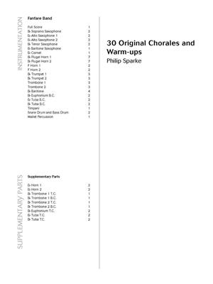 Philip Sparke: 30 Original Chorales and Warm-ups: Fanfare