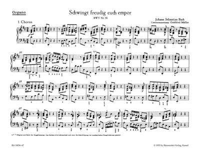 Johann Sebastian Bach: Cantata BWV 36 Schwingt Freudig Euch Empor: Chœur Mixte et Accomp.