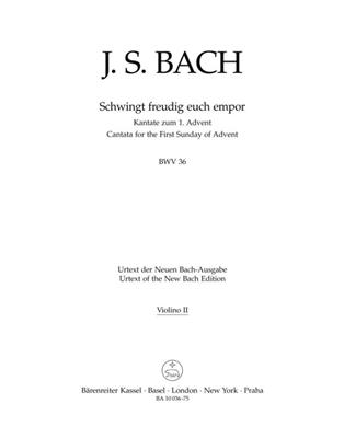 Johann Sebastian Bach: Cantata BWV 36 Schwingt Freudig Euch Empor: Solo pour Violons