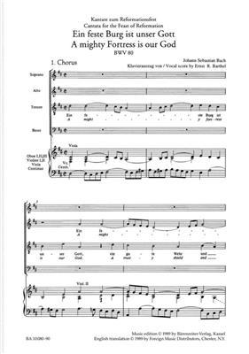 Johann Sebastian Bach: Cantata BWV 80 Ein feste Burg ist unser Gott: Chant et Piano