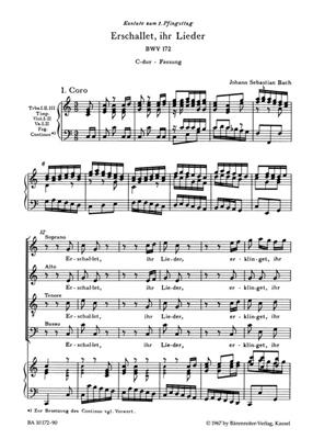 Johann Sebastian Bach: Cantata BWV 172 Erschallet, Ihr Lieder: (Arr. Dietrich Kilian): Chœur Mixte et Ensemble