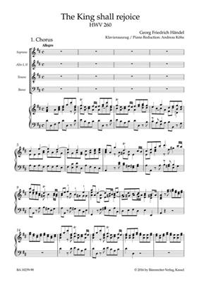 Georg Friedrich Händel: The King Shall Rejoice HWV 260 Coronation Anthem: Chœur Mixte et Ensemble