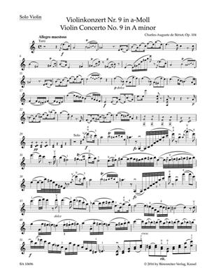Charles Auguste de Bériot: Violin Concerto No. 9 in A minor op. 104: Violon et Accomp.