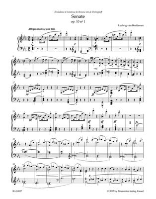 Ludwig van Beethoven: Three Sonatas Op. 10: Solo de Piano
