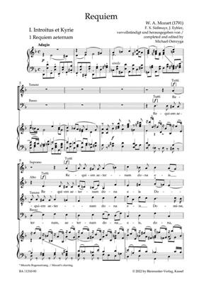 Wolfgang Amadeus Mozart: Requiem: Chœur Mixte et Ensemble
