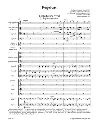 Wolfgang Amadeus Mozart: Requiem: Chœur Mixte et Ensemble