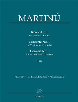 Bohuslav Martinu: Concerto for Violin and Orchestra no. 1 H 226: (Arr. Karel Solc): Orchestre et Solo