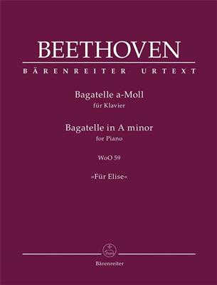 Ludwig van Beethoven: Bagatelle For Piano in A Minor: Solo de Piano
