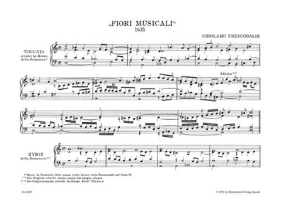 Girolamo Frescobaldi: Fiori Musicali 1635 Org. 5: Orgue