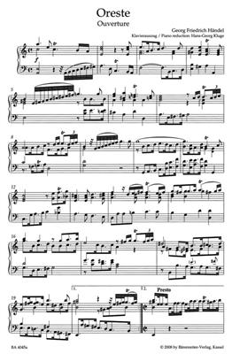 Georg Friedrich Händel: Oreste HWV A11: Partitions Vocales d'Opéra