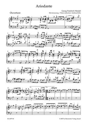Georg Friedrich Händel: Ariodante HWV 33: Partitions Vocales d'Opéra