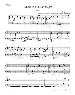 Franz Joseph Haydn: Schöpfungsmesse Bes-Dur Hob.XXII:13: (Arr. Kent Pegler): Chœur Mixte et Accomp.