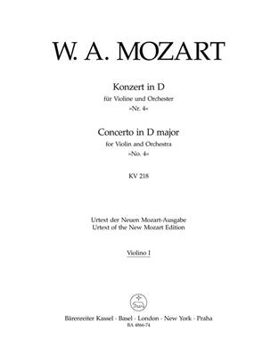 Wolfgang Amadeus Mozart: Violin Concerto No.4 in D major K.218: Orchestre et Solo