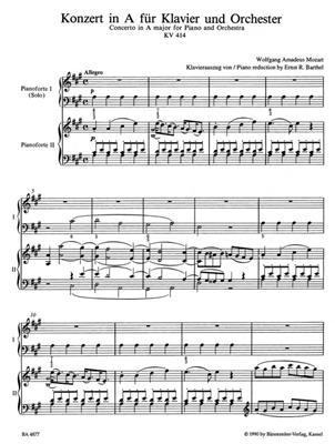 Wolfgang Amadeus Mozart: Piano Concerto No. 12 in A Major K.414: Ensemble de Chambre