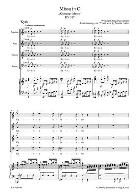 Wolfgang Amadeus Mozart: Missa in C major KV 317 "Coronation Mass": Chœur Mixte et Accomp.