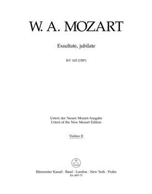 Wolfgang Amadeus Mozart: Exsultate, jubilate K.165: Solo pour Violons