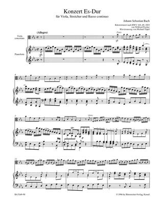 Johann Sebastian Bach: Concerto In E Flat: Alto et Accomp.