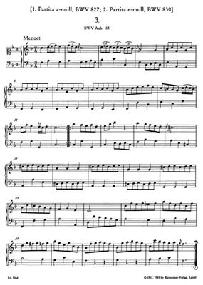 Johann Sebastian Bach: Notebook for Anna Magdalena Bach: Solo de Piano
