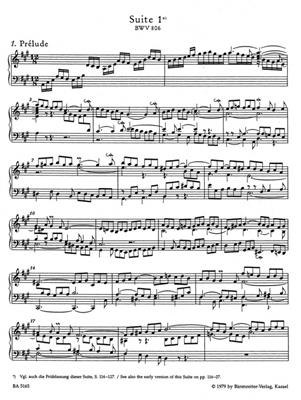 Johann Sebastian Bach: The Six English Suites BWV 806-811: Clavecin