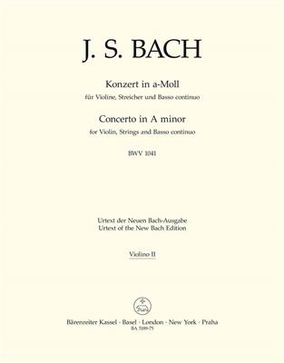 Johann Sebastian Bach: Violin Concerto In A Minor BWV 1041: Orchestre et Solo