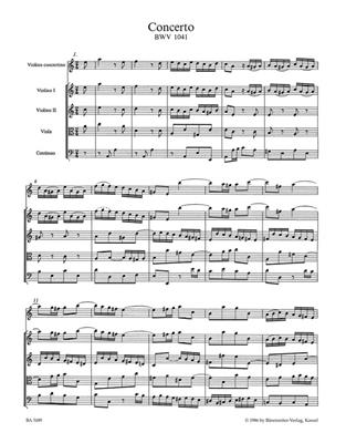 Johann Sebastian Bach: Violin Concerto In A Minor BWV 1041: Orchestre et Solo