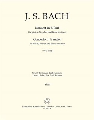 Johann Sebastian Bach: Violin Concerto In E BWV 1042: Orchestre et Solo