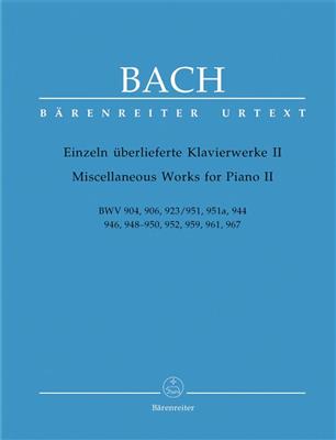 Johann Sebastian Bach: Klavierwerke 2 BWV 904 906 923: Solo de Piano