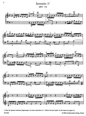 Johann Sebastian Bach: Inventions & Sinfonias: Solo de Piano