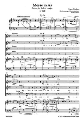 Franz Schubert: Mass In A Flat D678: (Arr. Andreas Köhs): Chœur Mixte et Ensemble