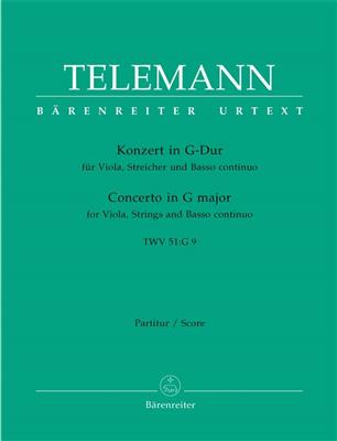 Georg Philipp Telemann: Concerto in G major TWV 51: Solo pour Alto