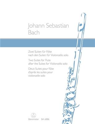 Johann Sebastian Bach: 2 Suites For Flute Based On The Cello Suites: Solo pour Flûte Traversière
