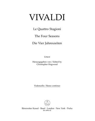 Antonio Vivaldi: The Four Seasons (Cello/Bass): Duo pour Cordes Mixte