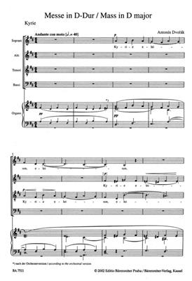 Antonín Dvořák: Messe D Opus 86: Chœur Mixte et Accomp.