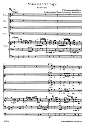 Wolfgang Amadeus Mozart: Missa D Major K. 220 - Sparrow Mass: Chœur Mixte et Accomp.