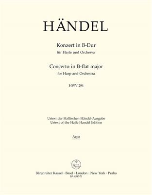 Georg Friedrich Händel: Konzert In B-Dur Für Harfe Und Orchester: Orchestre et Solo